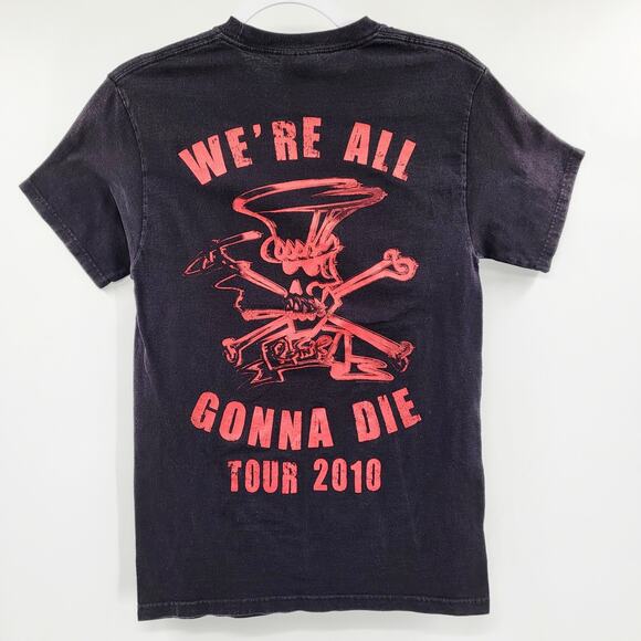 SLASH Rock & F'N Roll "WE'RE ALL GONNA DIE TOUR 2010" Graphic T-shirt Men's Sz S - Picture 2 of 6